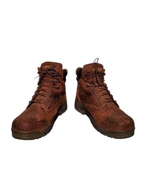 Carolina CA 5020 Brown Leather Lace-Up Waterproof Work Boots Men's Size 15D